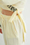 Tied Kimono with Embroidered Collar and Sleeves - 8