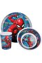 Disney Spiderman Graffiti Melamine Snack 3-Piece Set