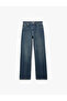 Normal Waist Straight Fit Cotton Double Leg Denim Trousers - Straight Fit Jean - 4