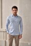 Classic Collar Cotton Satin Lycra Slim Fit Men's Shirt