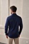 Classic Collar Cotton Satin Lycra Slim Fit Men's Shirt - 4