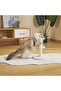 My First Cat Scratching Post with Pom Poms White - 2