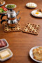 2 Pieces of Square Wooden Pot Mats 15X15Cm Ra810 - 2