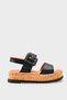 Leda Flora Women's Sandals 0012481 Black Skin - 6