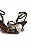 Y590460760 Brown Rustic Thin Heeled Women's Shoes - 5