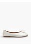 Girls Floral Accent Ballerina Shoes - 3