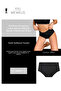 Black Laser Cut Seamless High Waist Panties Stk08 - 6