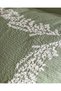 Linda Single 100% Cotton Embroidered Washable Seersucker Bed Sheet Pcs Duvet Cover Set - Khaki - 8