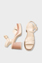 Adara Mia Women's Heeled Sandals 0012305 Beige Rustic - 6