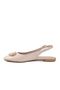 Beige Patent Leather Women's Ballerinas 209196 Z - 4