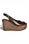 Y996553560 Brown Rustic Wedge Heeled Women's Shoes - 7