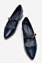 Pointed Toe Heeled Shoes with Stone Butterfly Buckle Laci Kirişik - 5