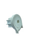 38' White Chain Mechanism Set with Square Stopper and Latch Plastic Feet - 5