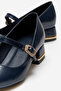 Pointed Toe Heeled Shoes with Stone Butterfly Buckle Laci Kirişik - 3