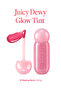 Bright Finish & Light Color Moisturizing Effect Tint Juicy Dewy Glow Tint (12 Dipping Berry)