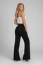Women's Black High-Waisted Wide-Leg Pants Look Like Sweatpants - Vortex Fabric - 4