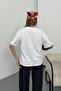 Women's Fruit Embroidered 100% Cotton T-Shirt White - 26Y 26518 - 5