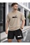 Women'S/Men's T-Shirt and Shorts Tiger Printed Top and Bottom Set