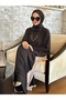 Dubai Fabric Abaya with Shawl and Gifted Skirt Decoration - 4