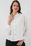 Women's Silver Striped Shirt 1369 - White