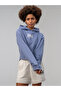 Dot Collection Comfort Fit Indigo Women's Sweatshirt - 4