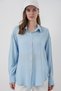 Women's Oversize Viscose Shirt 1363 - Light Blue - 8