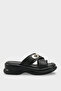Celeste Rosa Women's Flip Flops 00121026 Black - 5