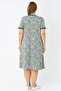 Women's Plus Size Cotton Full Zipper Pocket Ribbed Short Sleeve Dress - 5