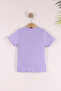 5-12 Years Old Girls' 3-Piece Embroidered Ribbed T-Shirt Lycra Flexible Summer Bodysuit Set - 3