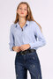 Women's Oversize Viscose Shirt 1363 - Light Blue - 2
