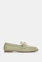 Lervin Genuine Leather Women's Shoes with Gold Accessory Detail - Khaki - 2