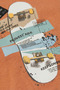 Boy's Orange Skateboard Printed 100% Cotton T-Shirt - 5