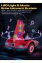 Swiftro Kids Electric Balance Car with 360° Wheels, LED Lights, Music & Safety Belt- Red - 3