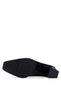 Women's Black Wrinkled Patent Leather Heeled Shoes - 6