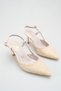 Imola Women's Straw Heeled Ballerina Shoes – 5 cm Heel, Casual and Office Chic 1115