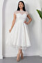 Crew Neck Glitter Sequin Lace Dress Bal169 - 6