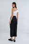 Black Sofia Linen Double Breasted Tie-Up High Waist Hidden Zipper Trousers Alc-X15301 - 6