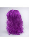 Purple Wavy Wig Long Synthetic Women's Wig Party Cosplay 50 cm Costume Wig - 3