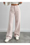 High Waist Powder Linen Wide-Leg Full-Fit Pants - 2