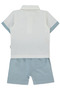 Woven Shorts 2-Piece Set (Little Sir) Blue - 2