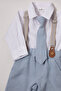 Woven Pants 2-Piece Set (Little Sir) Blue - 3