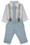 Woven Pants 2-Piece Set (Little Sir) Blue