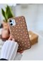 iPhone 11 Compatible Coffee Mini Flower Design Printed Flexible Silicone Case