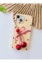 Flexible Silicone Case with Charm Cherry Design, Compatible with iPhone 13 /14 / 15 - 4