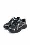 Women's Black Lace-Up Orthopedic Mesh High Sole Sneaker Daily Lightweight Stylish Walking Sports Shoes - 6