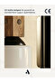 Altira Wooden Decorated Wall Sconce – Rustic Modern Style, with Opal and Honey Glass - 4