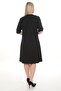 Round Neck Buckle and Pocket Detailed Straight Cut Midi Dress Ets7290 - 4