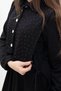 Black Stone Tied Vest and Long Sleeve Dress Set for Girls 23637 - 4