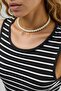 Striped Crew Neck Bodycon Midi Dress Ellie Collection - 5