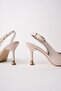 Chic Pointed Toe Open Back Women's Heeled Shoes - 6